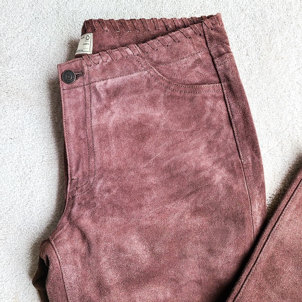 Gap 1969 Brown Suede Western Jeans - Picture 5 of 6